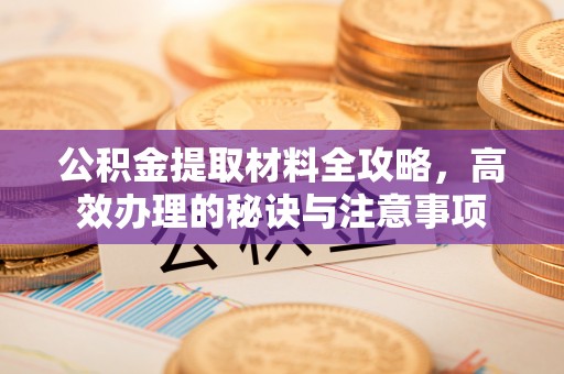 青县公积金提取材料全攻略，高效办理的秘诀与注意事项