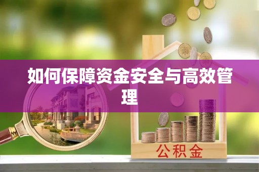青县如何保障资金安全与高效管理