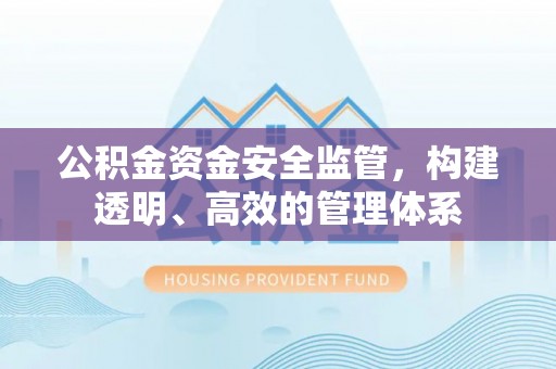 青县公积金资金安全监管，构建透明、高效的管理体系