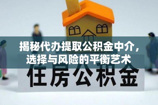 青县揭秘代办提取公积金中介，选择与风险的平衡艺术
