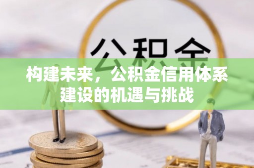 青县构建未来，公积金信用体系建设的机遇与挑战