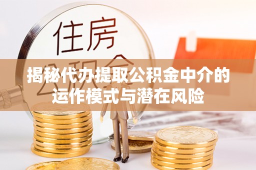 青县揭秘代办提取公积金中介的运作模式与潜在风险
