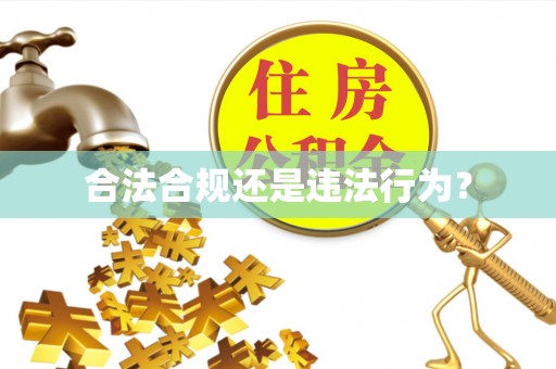 青县合法合规还是违法行为？